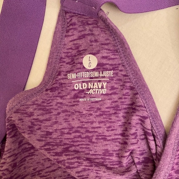 OLD NAVY ACTIVE Tank Top Cross Back Size Large - Picture 4 of 4